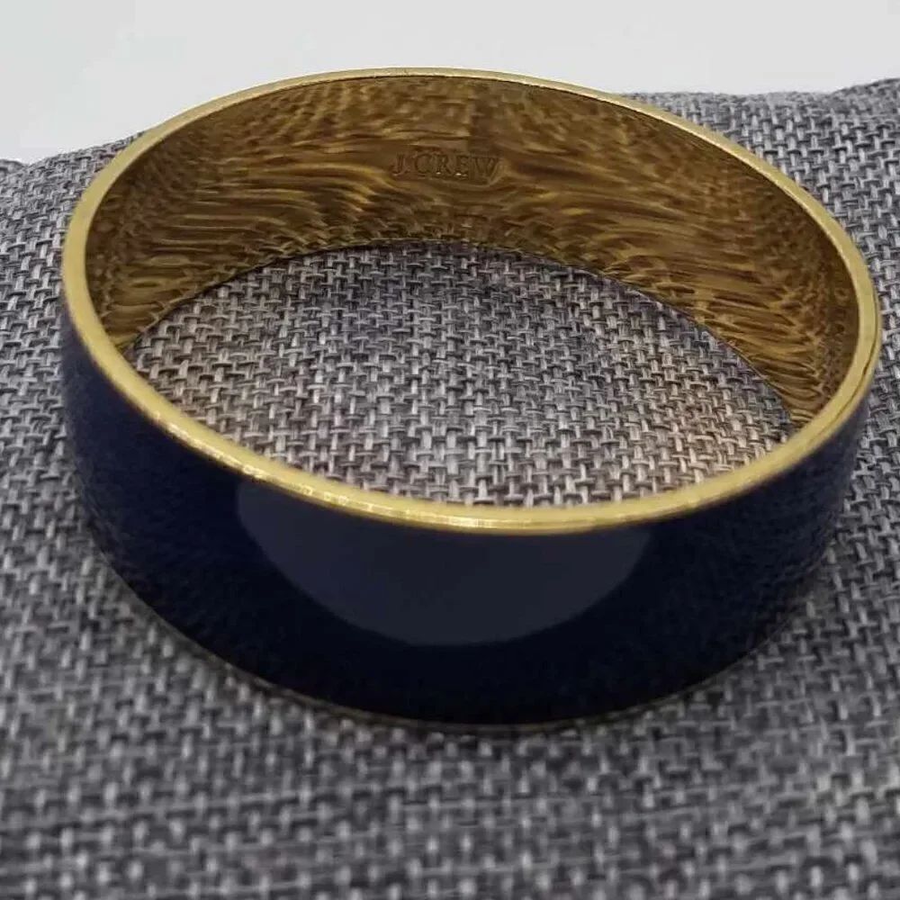 J Crew Navy Enamel Bangle - Picture 3 of 6